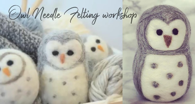 Needle Felting Workshop - Cute Owl