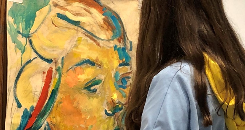 ArtLab does Experimental Portrait Painting