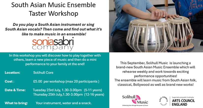 South Asian Music Ensemble Taster Workshop